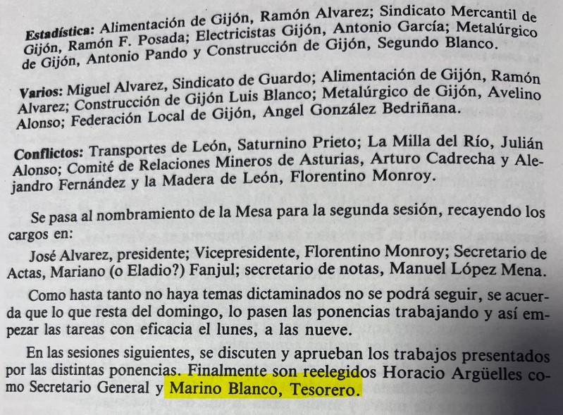 Mención a Mari(a)no Blanco en el libro «Avelino González Mallada, alcalde anarquista» de Ramón Álvarez Palomo